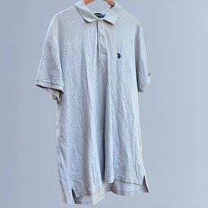U.S.POLO ASSN. grey Short sleeve polo shirt size 2xL